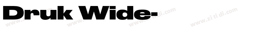 Druk Wide字体转换